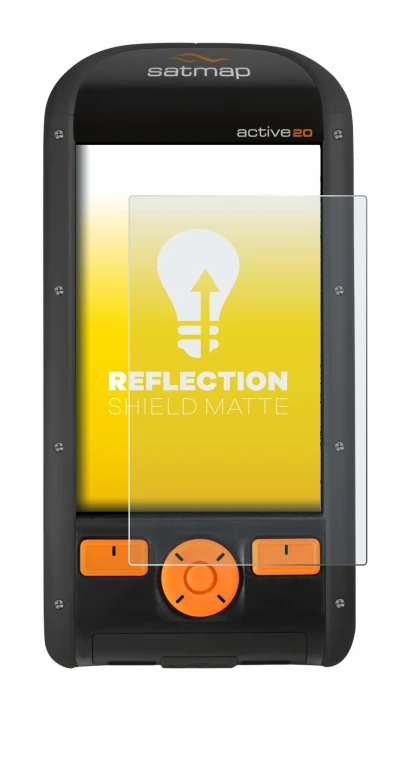 Image de l'appareil Satmap Active 20 avec une grande variété de protections d'écran.