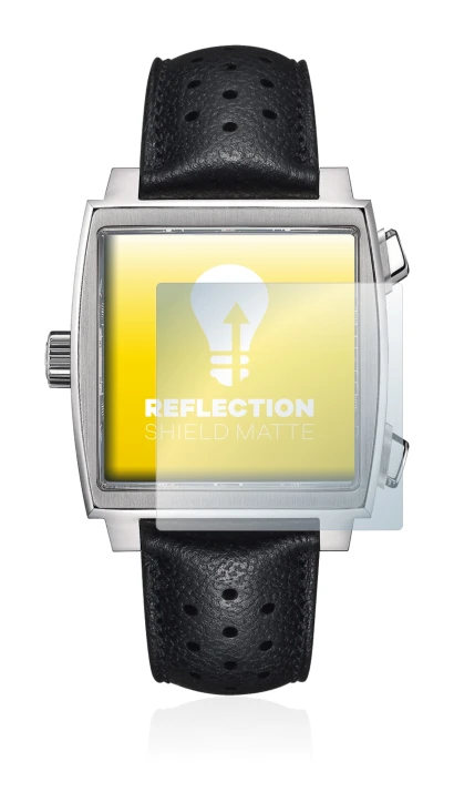 Image de l'appareil TAG Heuer Monaco (39 mm) avec une grande variété de protections d'écran.