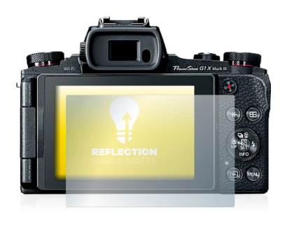 Image de l'appareil Canon PowerShot G1 X Mark III avec une grande variété de protections d'écran.