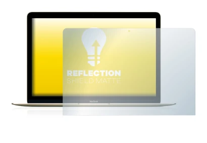 Image de l'appareil Apple MacBook Retina 12" (Début 2016) avec une grande variété de protections d'écran.