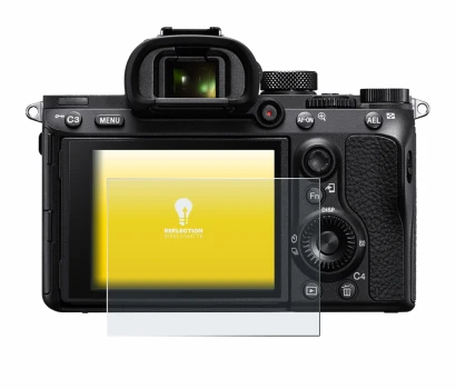 Image de l'appareil Sony Alpha 7 III (ILCE-7M3) avec une grande variété de protections d'écran.