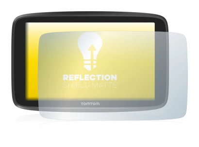 Image de l'appareil TomTom GO Camper avec une grande variété de protections d'écran.