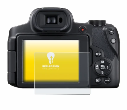 Image de l'appareil Canon PowerShot SX70 HS avec une grande variété de protections d'écran.