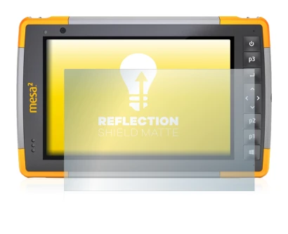 Image de l'appareil Juniper Systems Mesa 2 Rugged Tablet avec une grande variété de protections d'écran.