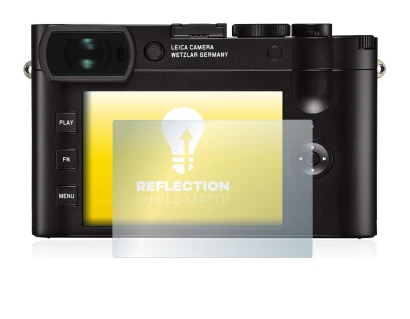 Image de l'appareil Leica Q2 avec une grande variété de protections d'écran.