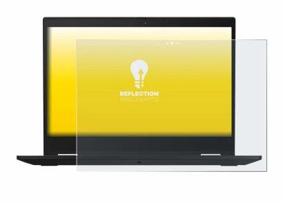 Image de l'appareil Lenovo ThinkPad X390 Yoga avec une grande variété de protections d'écran.