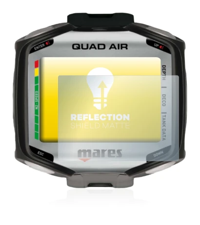 Image de l'appareil Mares Quad Air avec une grande variété de protections d'écran.
