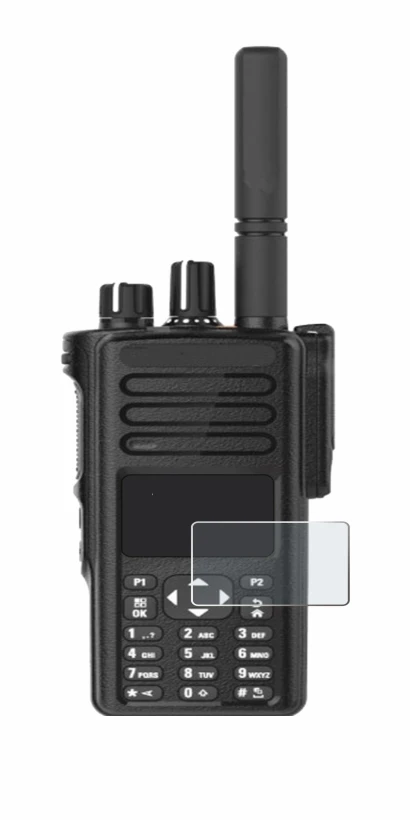 Image de l'appareil Motorola DP4801e avec une grande variété de protections d'écran.