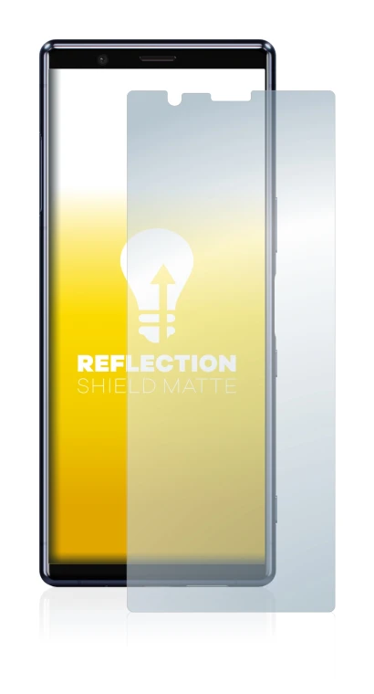 Image de l'appareil Sony Xperia 5 avec une grande variété de protections d'écran.