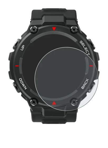 Image de l'appareil Huami Amazfit T-Rex avec une grande variété de protections d'écran.