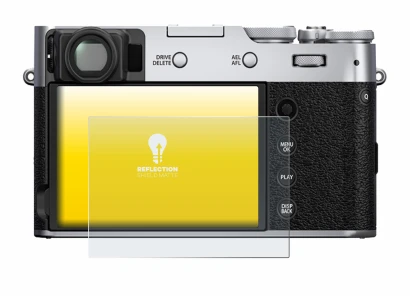 Image de l'appareil Fujifilm X100V avec une grande variété de protections d'écran.