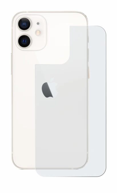 Image de l'appareil Apple iPhone 12 mini (Arrière) avec une grande variété de protections d'écran.