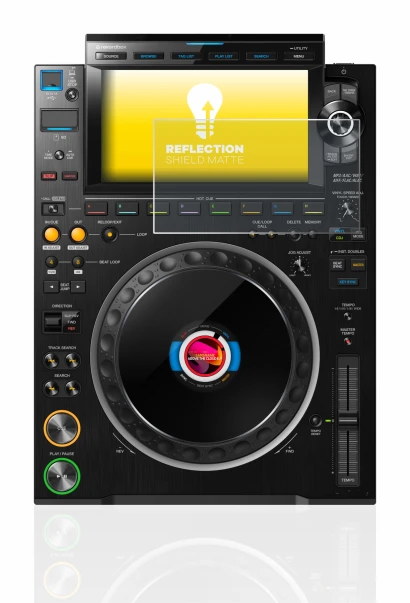 Image de l'appareil Pioneer CDJ 3000 avec une grande variété de protections d'écran.