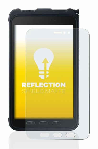 Image de l'appareil Samsung Galaxy Tab Active 3 avec une grande variété de protections d'écran.