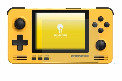Image de l'appareil Retroid Pocket 2 avec une grande variété de protections d'écran.