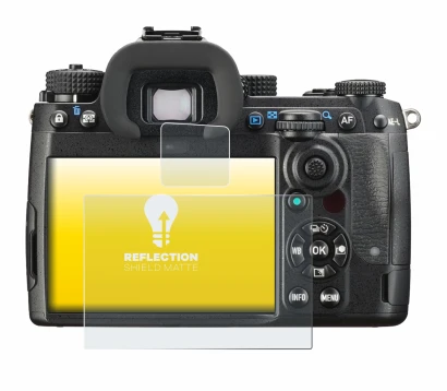 Image de l'appareil Pentax K-3 Mark III avec une grande variété de protections d'écran.