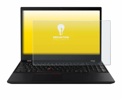 Image de l'appareil Lenovo ThinkPad T15 avec une grande variété de protections d'écran.