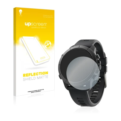 Face avant d’un emballage produit avec le logo de la marque upscreen. À côté, l’appareil Wahoo Elemnt Rival est représenté ave