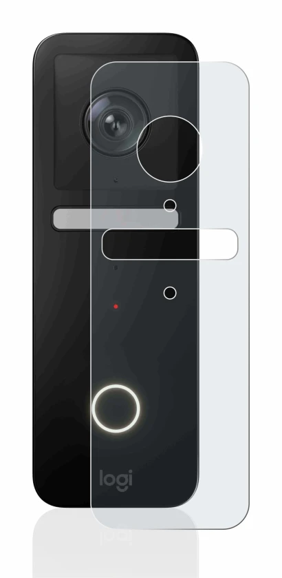 Image de l'appareil Logitech Circle View Doorbell avec une grande variété de protections d'écran.