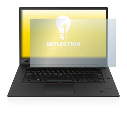 Image de l'appareil Lenovo ThinkPad P1 Gen 3 avec une grande variété de protections d'écran.