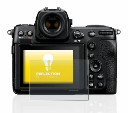 Image de l'appareil Nikon Z 8 avec une grande variété de protections d'écran.