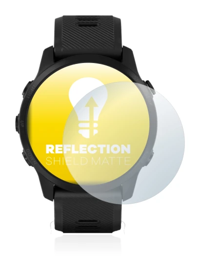 Image de l'appareil Garmin Forerunner 945 LTE avec une grande variété de protections d'écran.