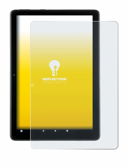 Image de l'appareil Amazon Fire HD 10 2021 (11ème Gen.) avec une grande variété de protections d'écran.