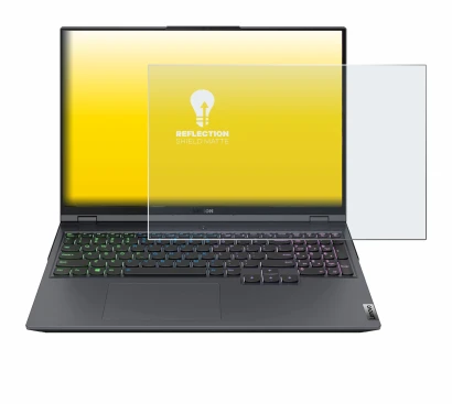 Image de l'appareil Lenovo Legion 5 Pro avec une grande variété de protections d'écran.