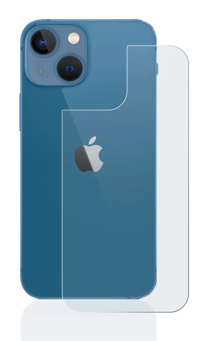Image de l'appareil Apple iPhone 13 mini (Arrière) avec une grande variété de protections d'écran.