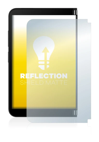 Image de l'appareil Microsoft Surface Duo 2 (Affichage externe) avec une grande variété de protections d'écran.