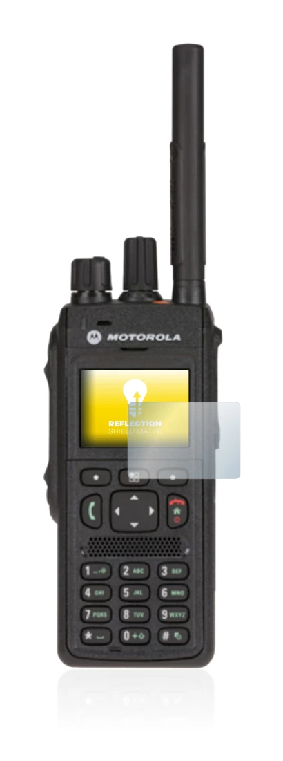 Image de l'appareil Motorola MTP3550 avec une grande variété de protections d'écran.