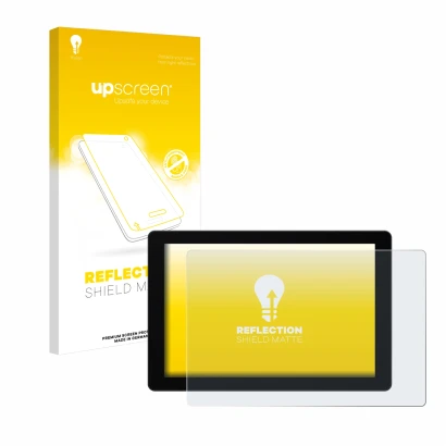 Face avant d’un emballage produit avec le logo de la marque upscreen. À côté, l’appareil SmallHD Cine 7 est représenté avec la