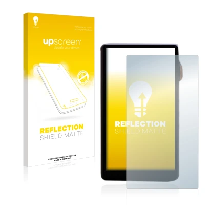 Face avant d’un emballage produit avec le logo de la marque upscreen. À côté, l’appareil iBasso DX240 est représenté avec la p