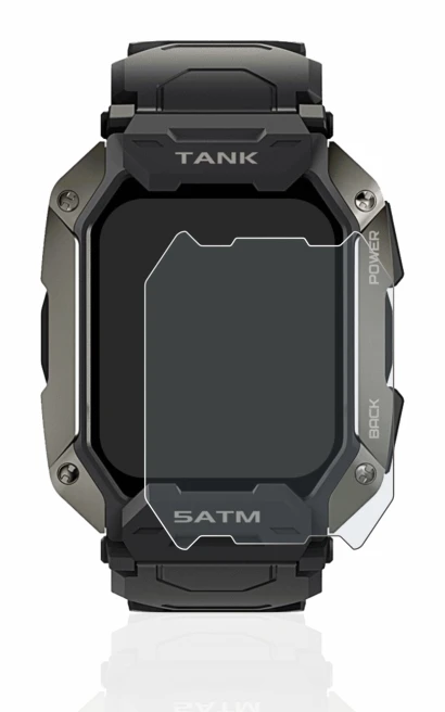 Image de l'appareil Kospet Tank M1 avec une grande variété de protections d'écran.