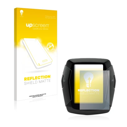 Face avant d’un emballage produit avec le logo de la marque upscreen. À côté, l’appareil Yamaha Display C est représenté avec