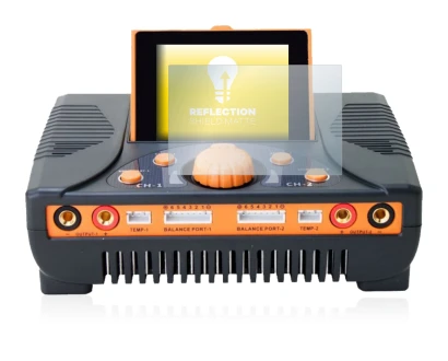 Image de l'appareil Junsi iCharger 406 Duo avec une grande variété de protections d'écran.