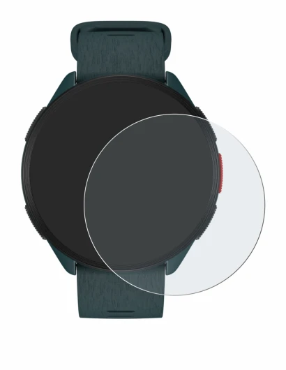 Image de l'appareil Polar Pacer avec une grande variété de protections d'écran.