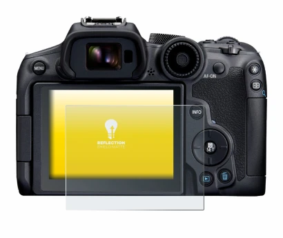 Image de l'appareil Canon EOS R7 avec une grande variété de protections d'écran.