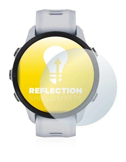 Image de l'appareil Garmin Forerunner 955 avec une grande variété de protections d'écran.