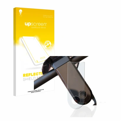 Face avant d’un emballage produit avec le logo de la marque upscreen. À côté, l’appareil NIU KQi3 Sport est représenté avec la