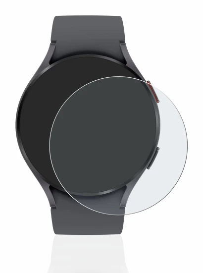 Image de l'appareil Samsung Galaxy Watch 5 (44mm) avec une grande variété de protections d'écran.