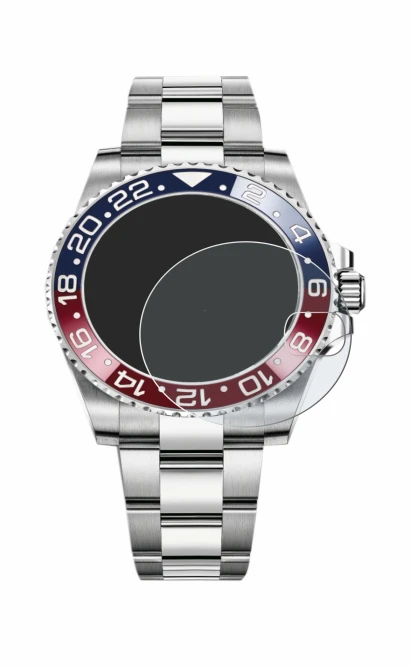 Image de l'appareil Rolex GMT-Master II avec une grande variété de protections d'écran.