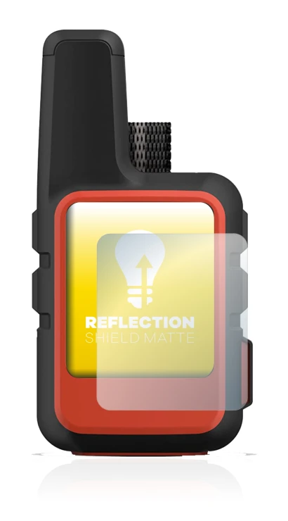 Image de l'appareil Garmin inReach Mini 2 avec une grande variété de protections d'écran.