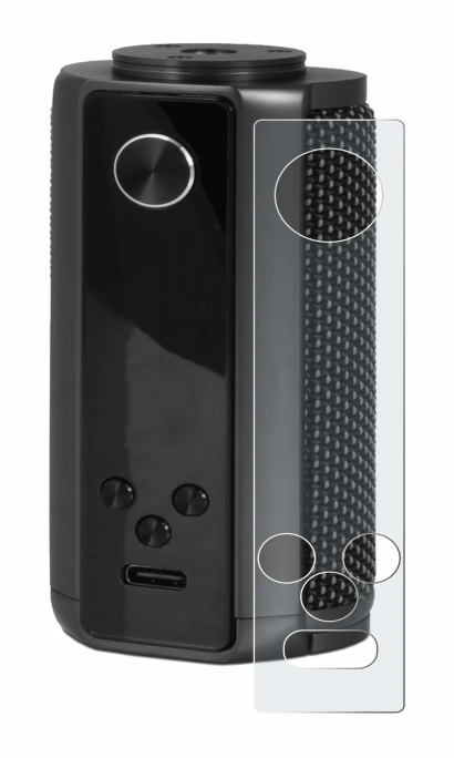 Image de l'appareil Vaporesso Target 200 Mod avec une grande variété de protections d'écran.
