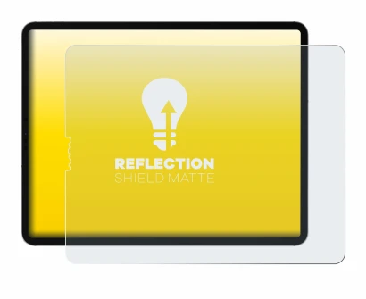 Image de l'appareil Apple iPad Pro 12.9" 2022 (en paysage) avec une grande variété de protections d'écran.