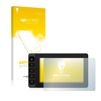 Face avant d’un emballage produit avec le logo de la marque upscreen. À côté, l’appareil SmallHD Ultra 5 est représenté avec l