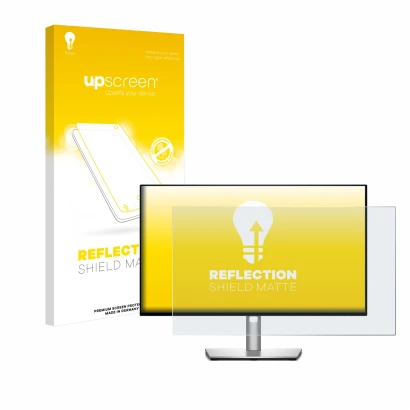 Face avant d’un emballage produit avec le logo de la marque upscreen. À côté, l’appareil Dell Ultrasharp U2422H est représenté