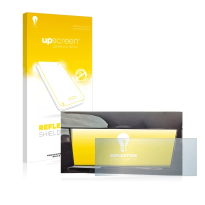 Face avant d’un emballage produit avec le logo de la marque upscreen. À côté, l’appareil Opel Astra L 2022 Digital Cockpit est