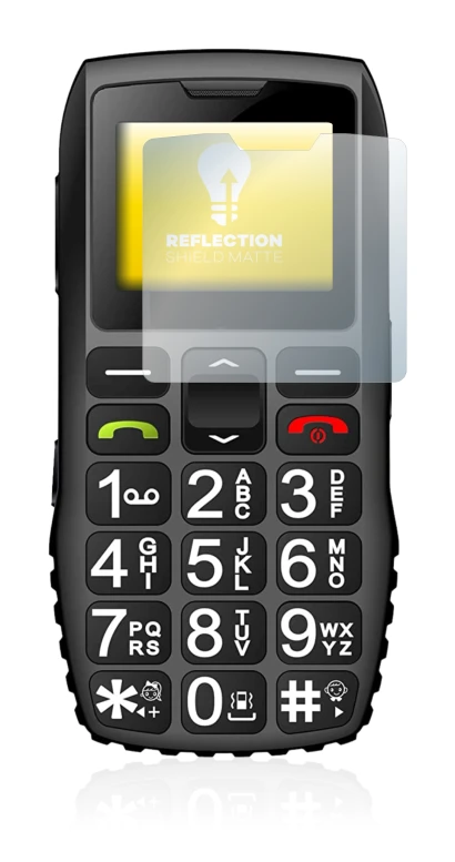 Image de l'appareil artfone C1 + avec une grande variété de protections d'écran.