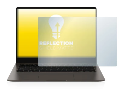 Image de l'appareil Samsung Galaxy Book3 Pro 14" avec une grande variété de protections d'écran.